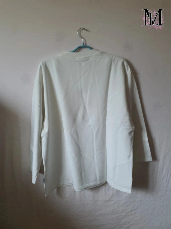 Pull blanc Décathlon