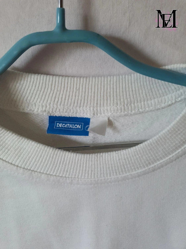 Pull blanc Décathlon