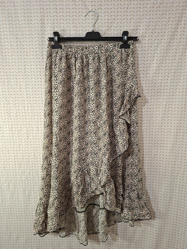 Jupe longue fleurie Mademoiselle-Élégance - Taille S/M - 36/38