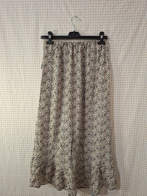 Jupe longue fleurie Mademoiselle-Élégance - Taille S/M - 36/38