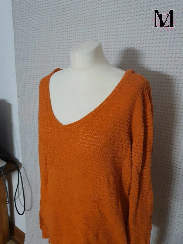 Pull orange 27 Quai de seine taille 40