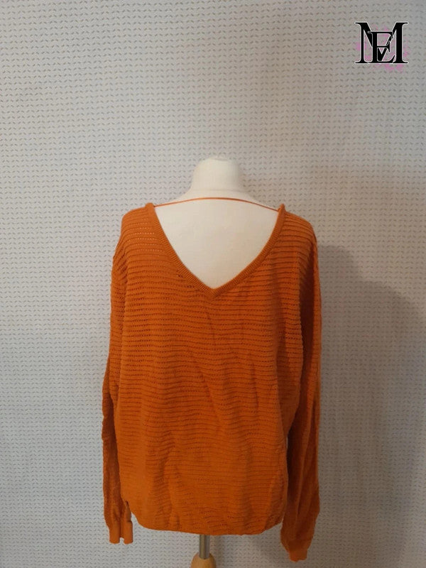 Pull orange 27 Quai de seine taille 40