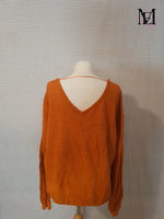 Pull orange 27 Quai de seine taille 40