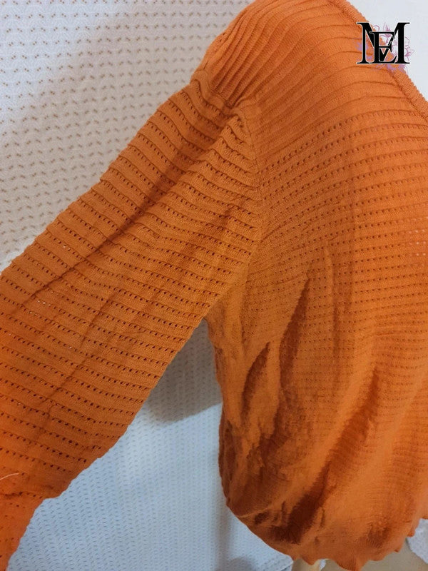 Pull orange 27 Quai de seine taille 40