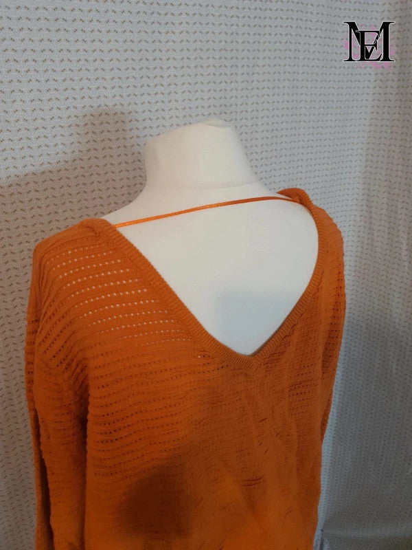 Pull orange 27 Quai de seine taille 40
