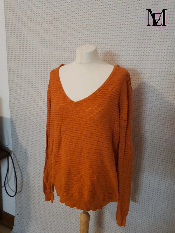 Pull orange 27 Quai de seine taille 40