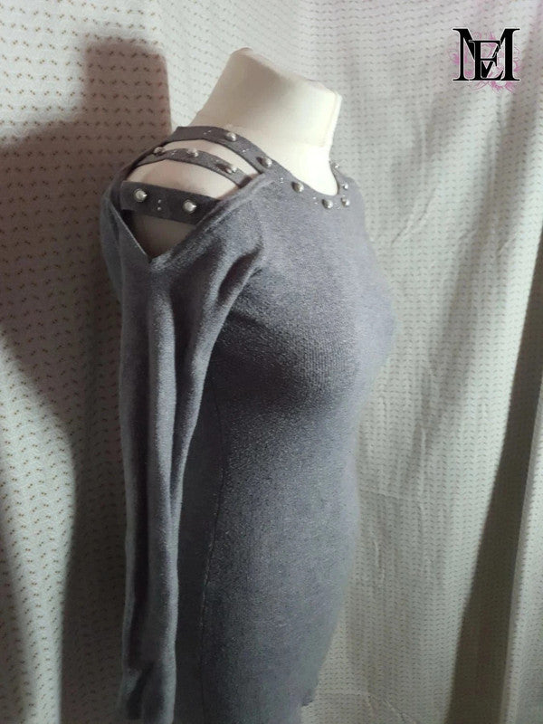 Robe pull grise Luxestar