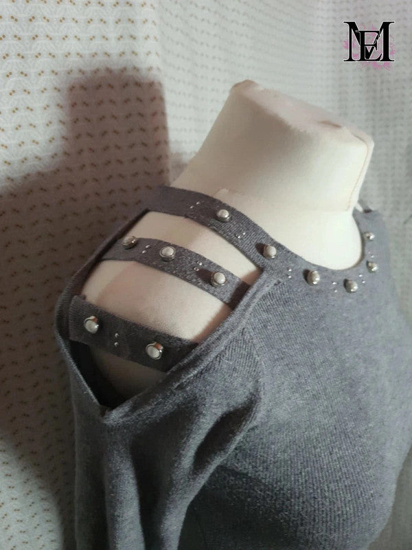 Robe pull grise Luxestar