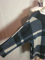 Pull bleu et gris