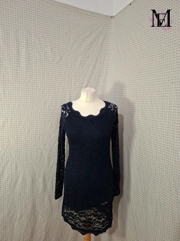 Robe bleu marine Mademoiselle-Élégance Taille L