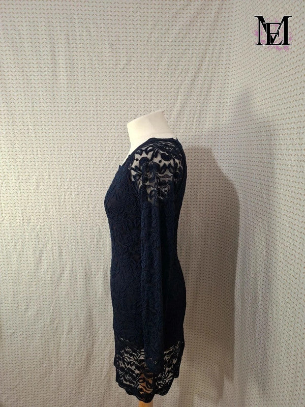 Robe bleu marine Mademoiselle-Élégance Taille L