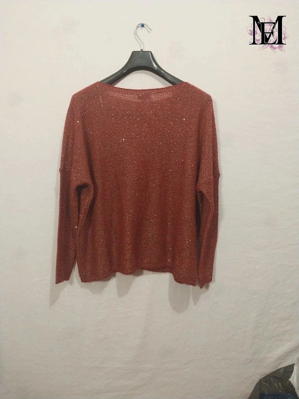 Pull pailleté taille 2 femme