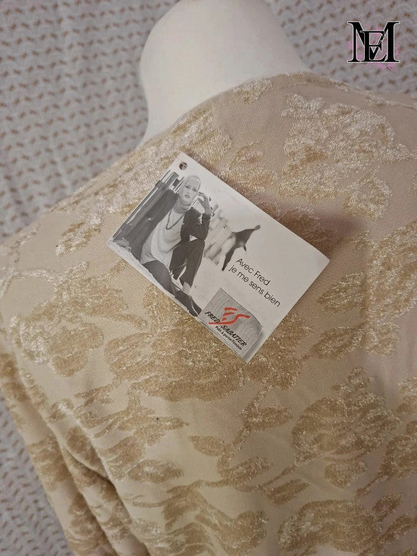 Blouse beige Fred Jabatier Taille XL