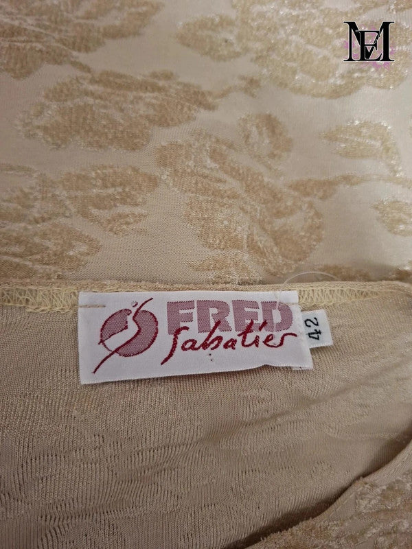 Blouse beige Fred Jabatier Taille XL