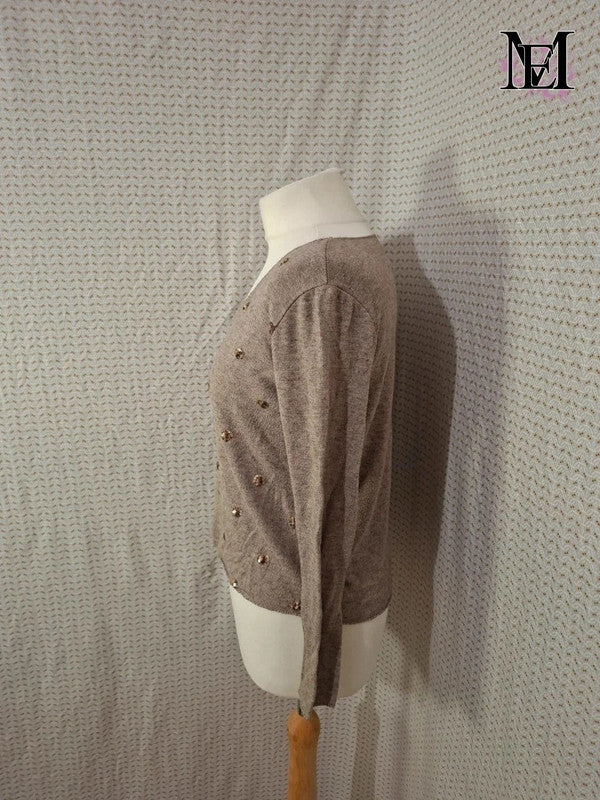 Blouse marron Mademoiselle-Élégance Taille L