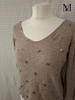 Blouse marron Mademoiselle-Élégance Taille L