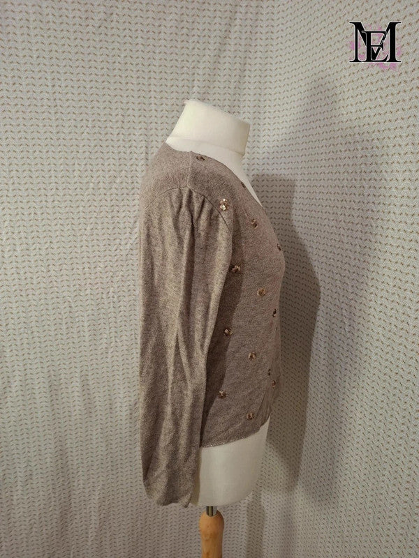 Blouse marron Mademoiselle-Élégance Taille L