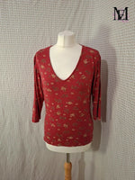 T-shirt rouge Mademoiselle-Élégance Taille S