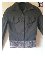 Veste noir à motif - Taille S -36