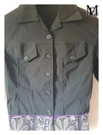Veste noir à motif - Taille S -36