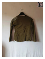 Blouse vert kaki Zara -Taille S -36