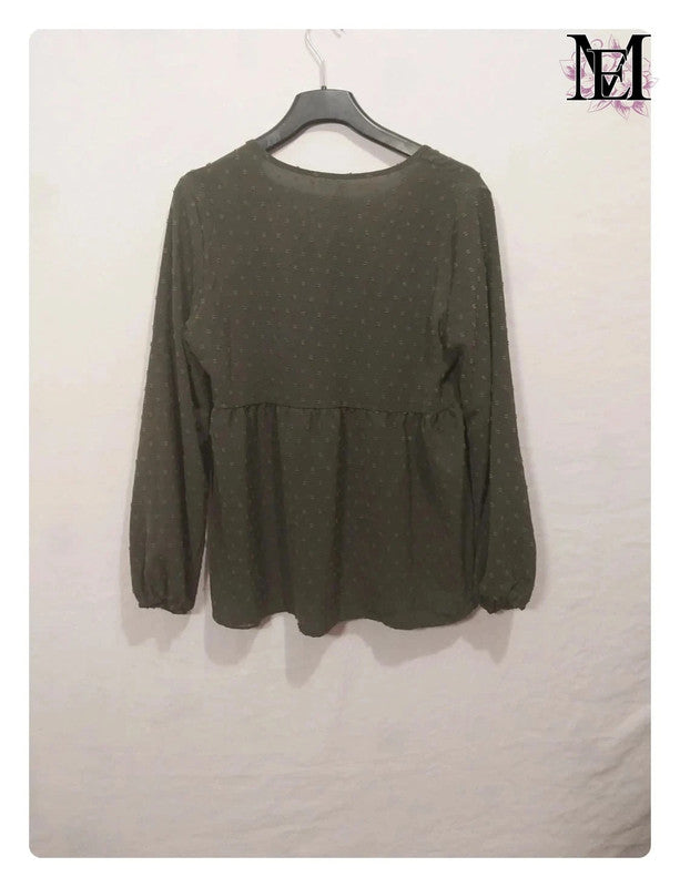 Blouse kaki - Taille L - 40