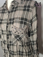 Chemisier en coton Mademoiselle-Élégance - Taille M -38