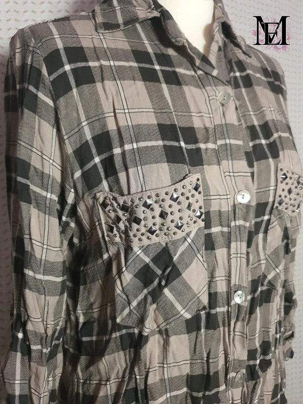 Chemisier en coton Mademoiselle-Élégance - Taille M -38