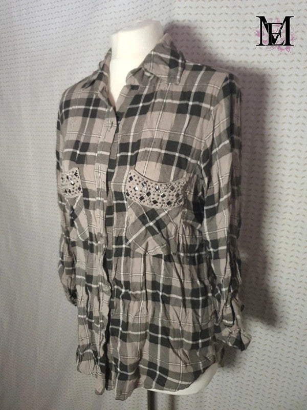 Chemisier en coton Mademoiselle-Élégance - Taille M -38