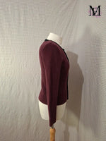 Gilet rouge Bordeaux Monoprix - Taille S - 36