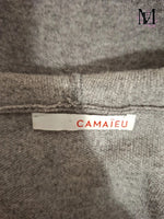 Cardigan gris à capuche Camaïeu - Taille M - 38