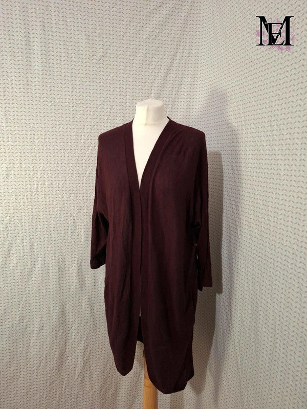 Cardigan rouge bordeaux H&M - Taille M - 38