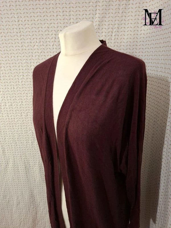 Cardigan rouge bordeaux H&M - Taille M - 38