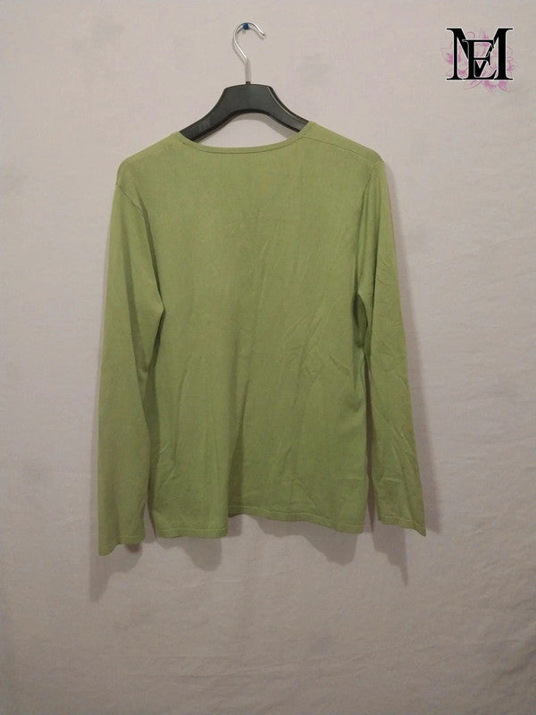 T-shirt vert à manche longue - Taille L - 40