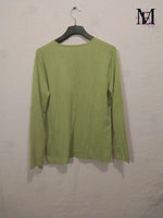 T-shirt vert à manche longue - Taille L - 40