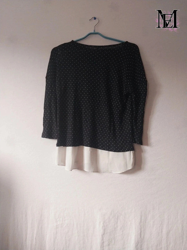 Blouse noir brillant Basics - Taille S - 36
