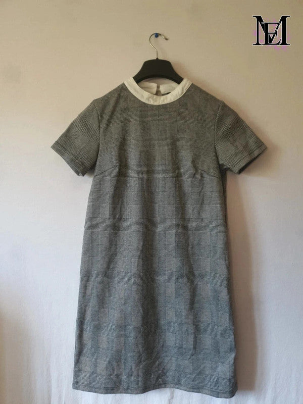 Superbe petite robe grise Mademoiselle-Élégance - Taille M - 38