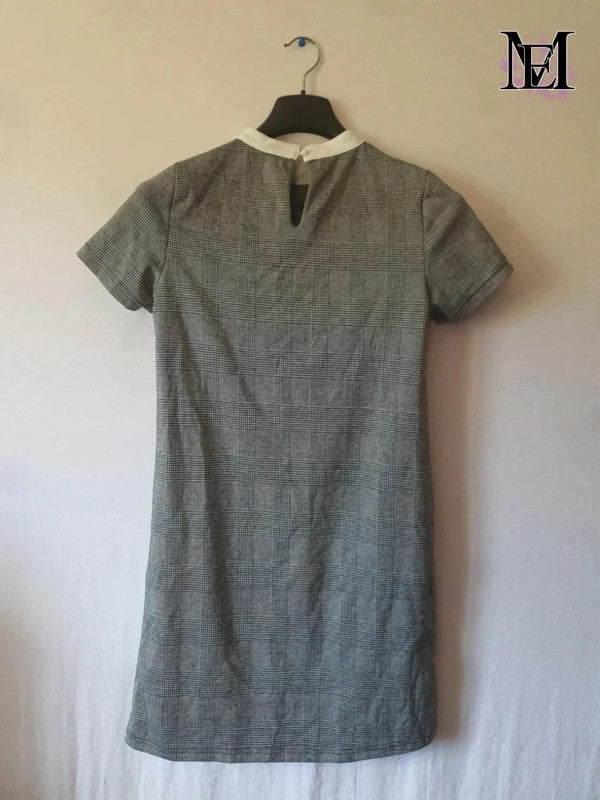 Superbe petite robe grise Mademoiselle-Élégance - Taille M - 38