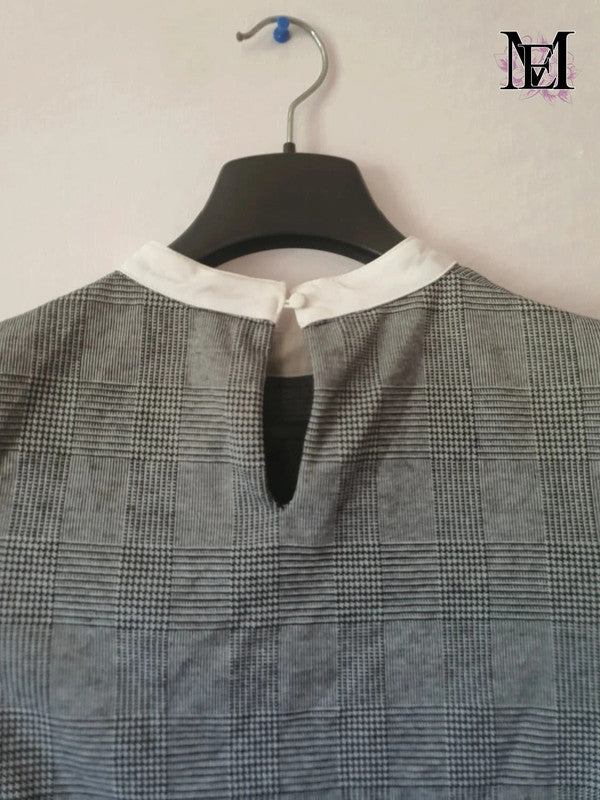 Superbe petite robe grise Mademoiselle-Élégance - Taille M - 38