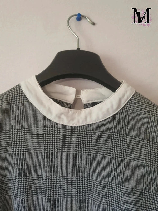 Superbe petite robe grise Mademoiselle-Élégance - Taille M - 38