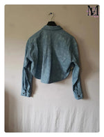 Veste, faux cuir bleu Shein - Taille L - 40