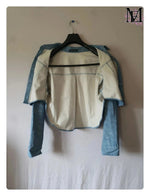 Veste, faux cuir bleu Shein - Taille L - 40