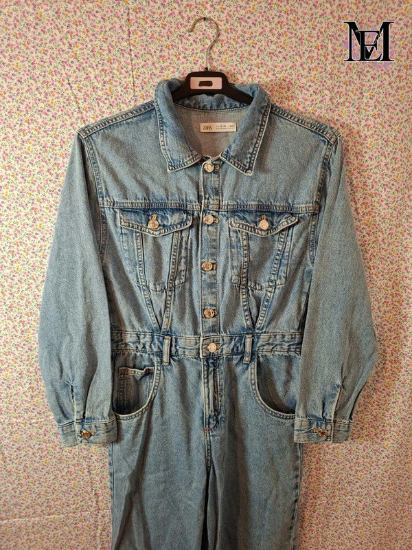 Combi en jeans Zara - Taille XS - 34