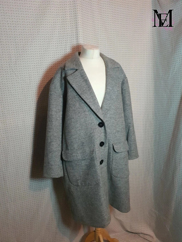 Manteau gris H&M - Taille 4XL - 48