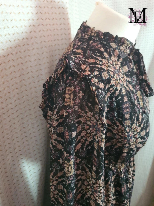 Robe fleurie brillante Molly Bracken - Taille M - 38