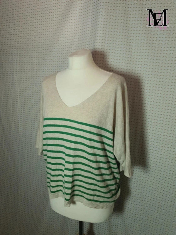 T-Shirt col V New Collection - Taille L -40