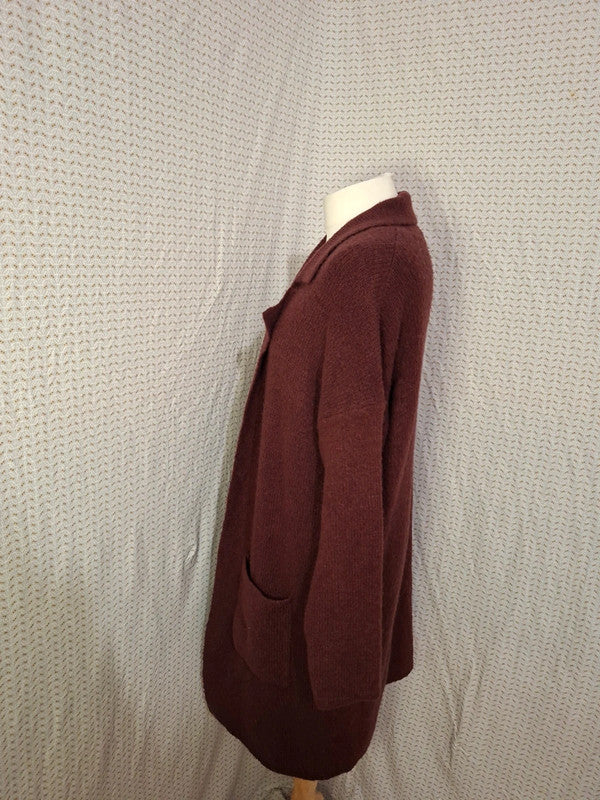 Cardigan rouge Bordeaux Kiabi - Taille XL - 42