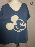 T-Shirt bleu Mickey Andromede - Taille L -40
