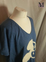 T-Shirt bleu Mickey Andromede - Taille L -40
