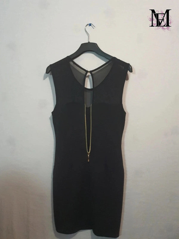 Robe noir moulante Mademoiselle-Elégance - Taille S -36